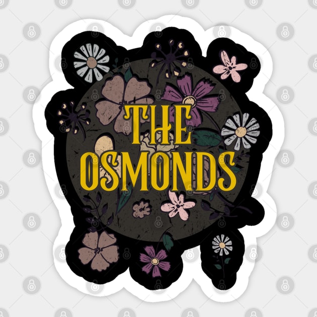 Aesthetic Osmonds Proud Name Flowers Retro Styles Sticker by BilodeauBlue